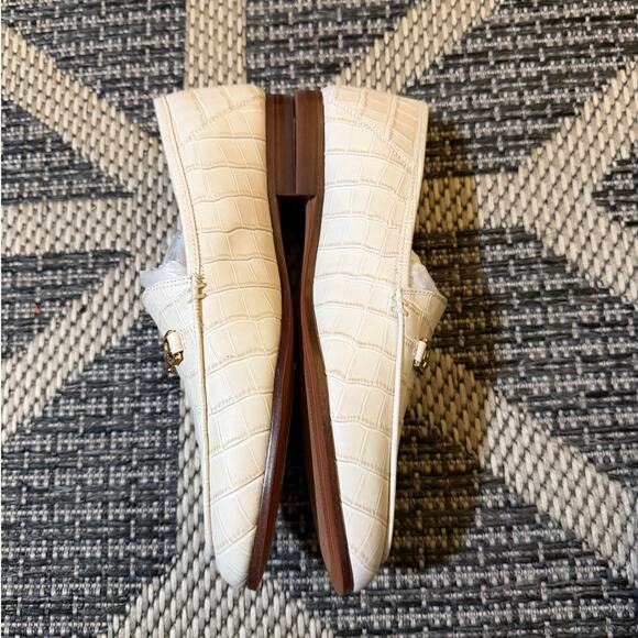 Sam Edelman Loraine Loafer Ivory Croc Print sz 8M - Picture 3 of 6